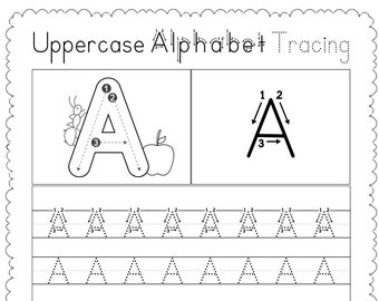 Alphabet Tracing Worksheets | Uppercase ABC Practice (Printable)