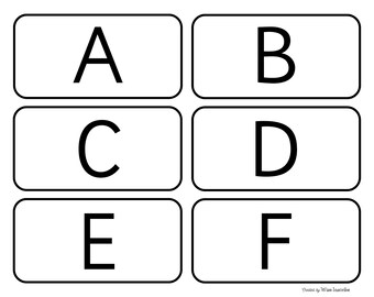 Großbuchstaben ABC Karteikarten | Printable Vorschul-Lernen (PDF)