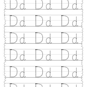 26 Trace the Alphabet Worksheets Printable Letters (Download Now) - Etsy