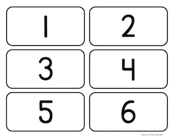 Tarjetas imprimibles de números del 1 al 100: Aprendizaje preescolar (Descarga digital)