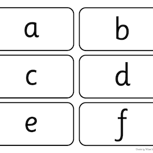 26 Lowercase ABC Flashcards | Alphabets Flashcards | Preschool Learning Resources | EYFS Literacy | Practice at Home | Printable Flashcards
