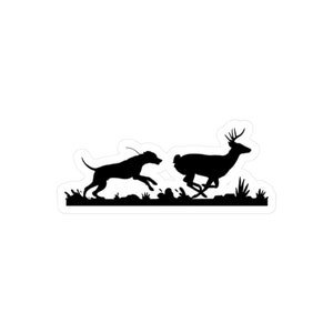 Dog hunting sticker