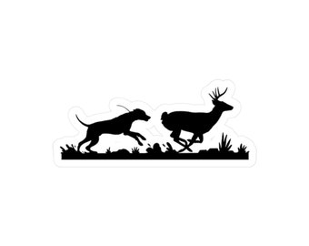 Dog hunting sticker