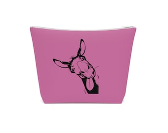 Mule lovers Cotton Cosmetic Bag