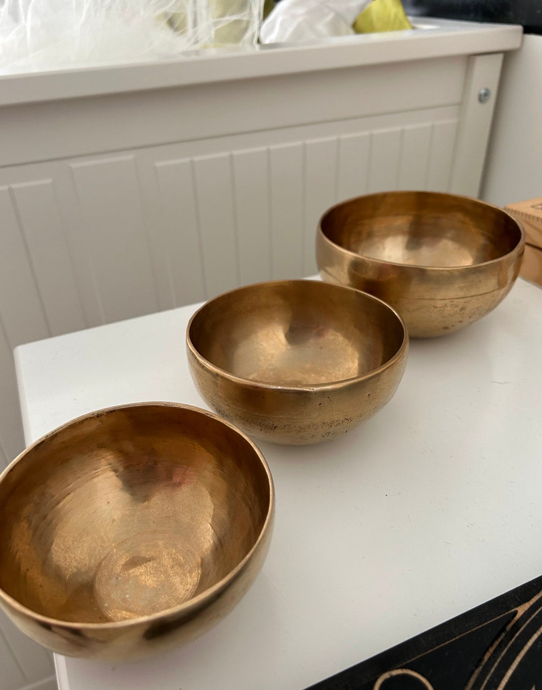 Set of 3 Handmade Singing Bowls Etsy