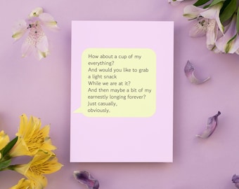 Sounds Good - Original Poesie Grußkarte 10x15 - Liebe und Humor
