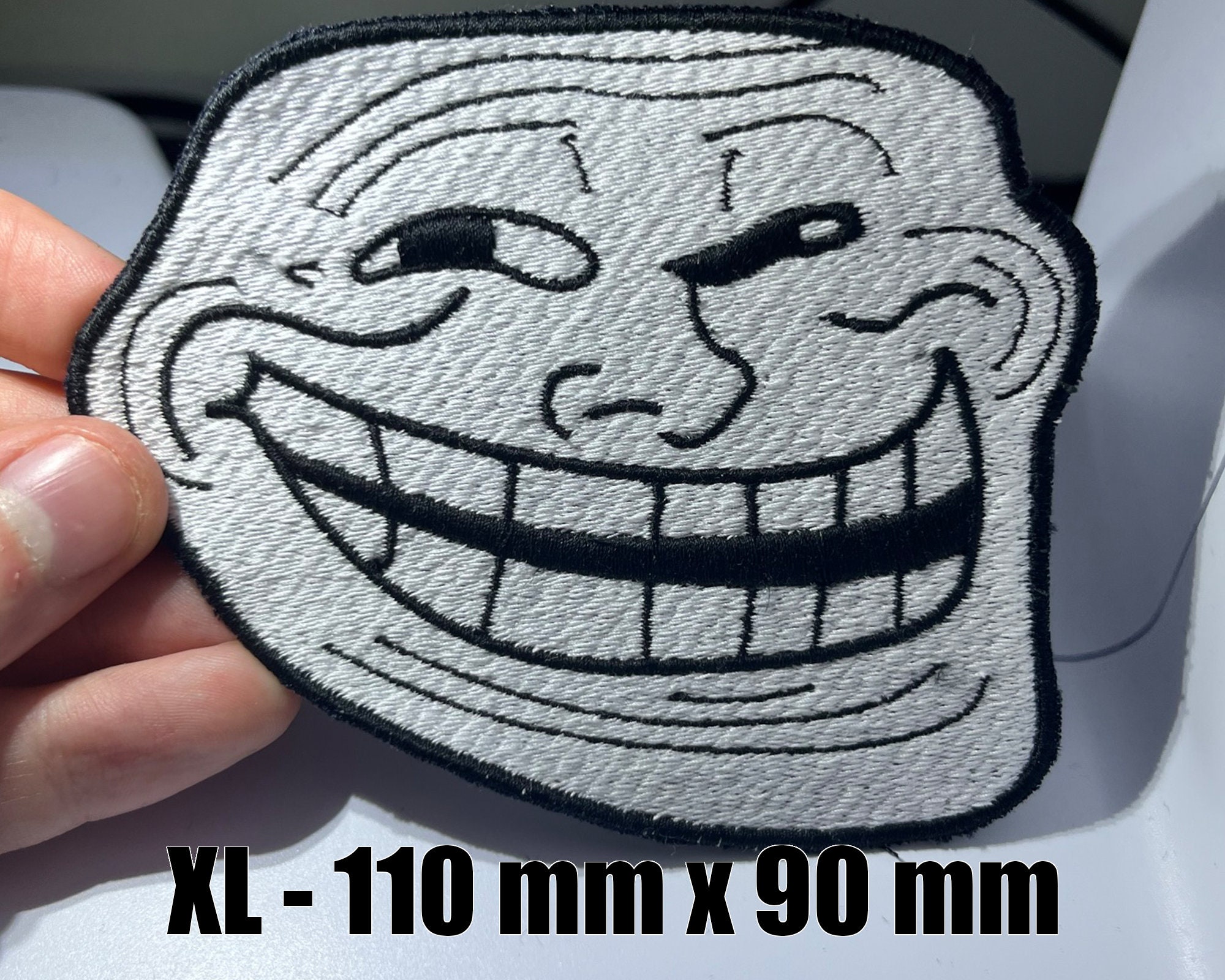 Iron-on Patch Trollface Meme Troll Face Patches Funny -  Sweden