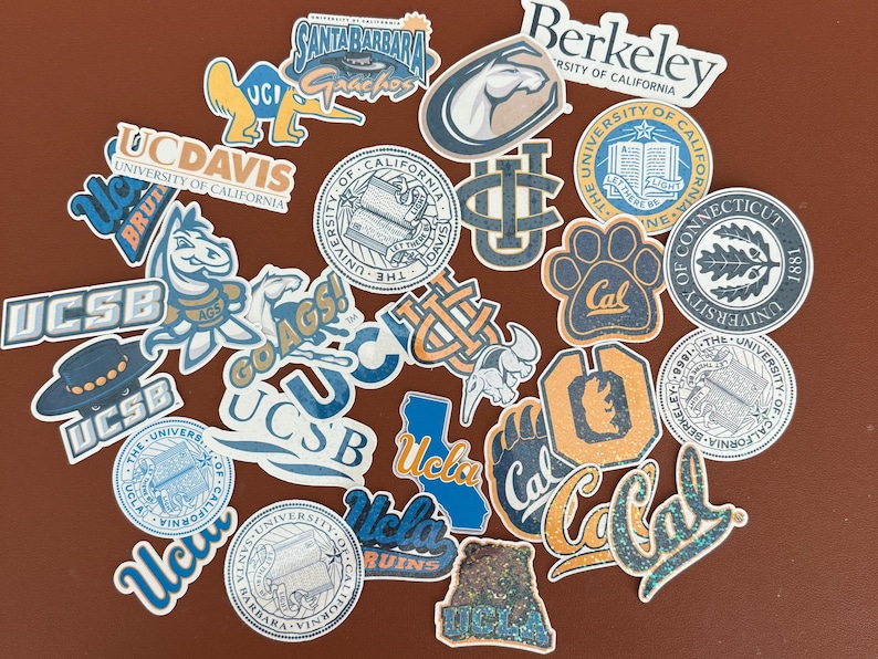 5pcs Holographic College Stickers: Waterproof Laptop Decals - Any ...