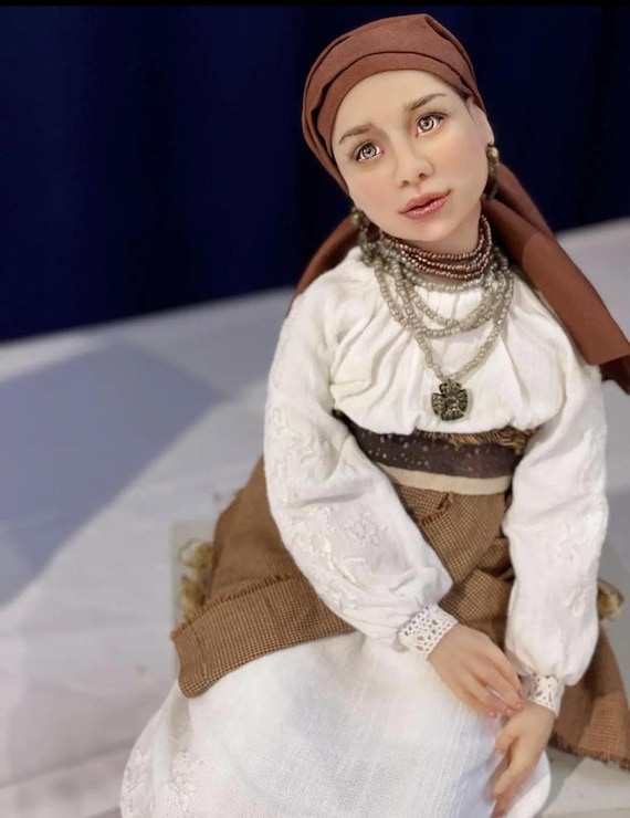 Art Doll, Custom Doll, Handmade Doll,  OOAK Doll, Ukrainian Doll, Folk Doll, Doll Gift, Sckulping Doll, Realistic Doll, Collectible Doll