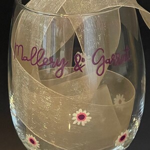 Mallery & Garrett, Hand-painted Wine Glass