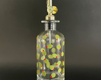 Olive You, Hand-painted Olive Oil Dispenser