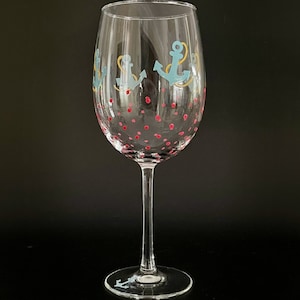 Set Sail, Hand-painted Wine & Cocktail Glasses