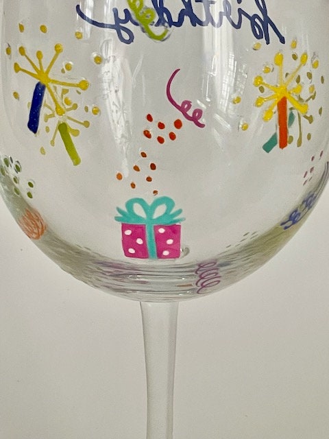 Umbrella Hand Painted Wine Glasses Set of 2 Birthday Gift for Her  Handpainted Wine Glasses Painting Girlfriend Gift Umbrellas Mom Gift Rain 