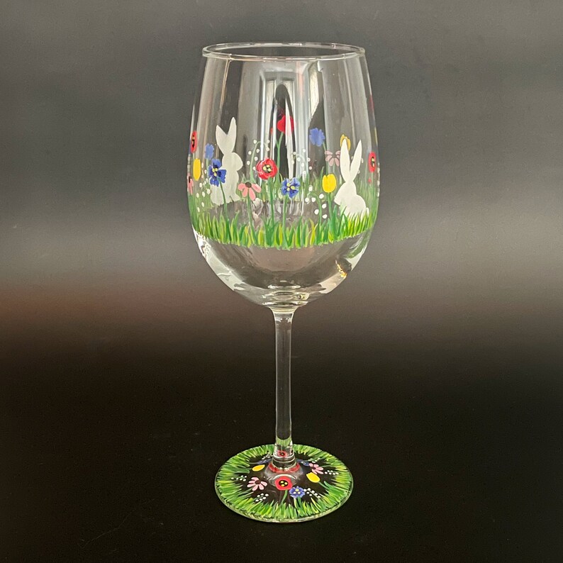 Spring Home Barware Spring Garden, Hand-painted Barware - Etsy
