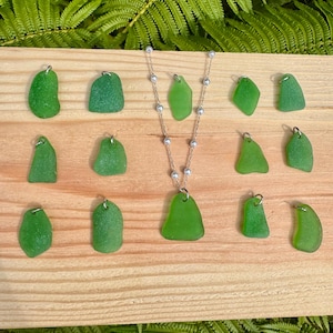 Sea Glass Necklace | Green