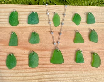 Sea Glass Necklace | Green