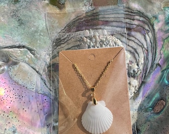 White Scallop | Shell Necklace