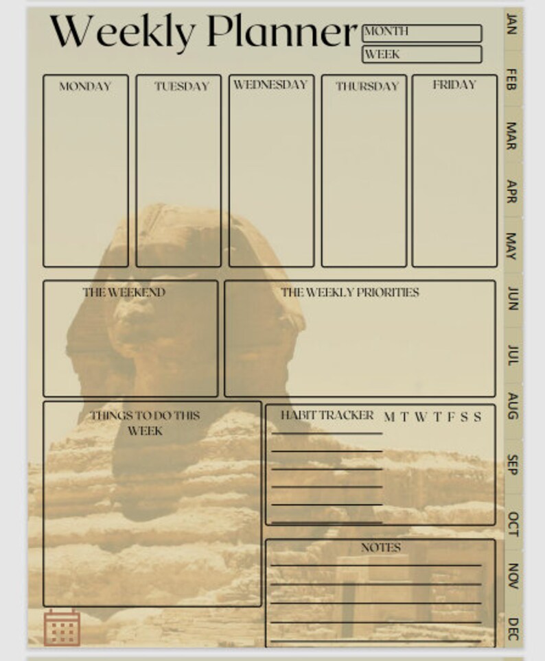 Ancient Egyptian Digital Planner 2023 Etsy