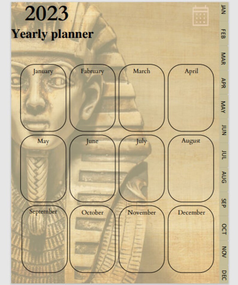 Ancient Egyptian Digital Planner 2023 Etsy