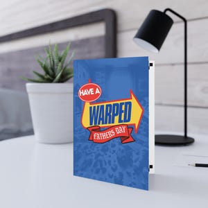 Cartes de voeux pour les papas emo rock, carte de fête des pères inspirée de Warped Tour, Mosh Pit Rock On, papa alternatif, carte de fête des pères unique, punk rock