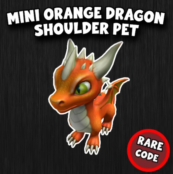 Roblox *LIMITED* Mini Orange Dragon Shoulder Pet [ALL PLATFORMS]
