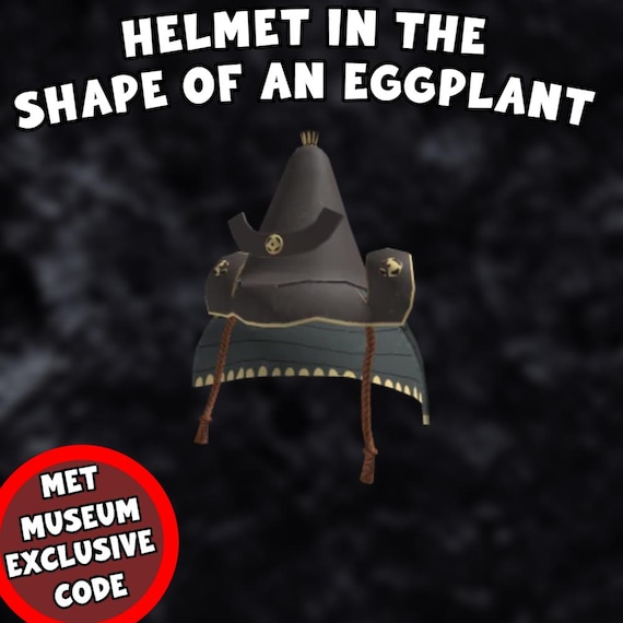 Roblox MET MUSEUM - Helmet in the Shape of an Eggplant