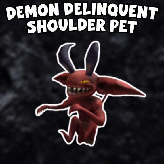 Roblox Delinquent Demon Shoulder Pet [ALL PLATFORMS]