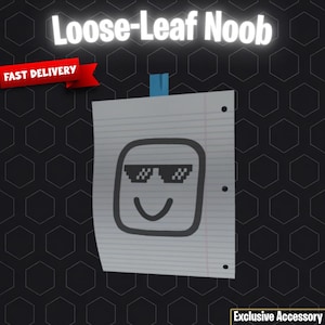 Roblox: Accesorio exclusivo para principiantes de Loose Leaf