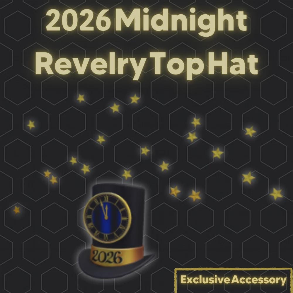 Roblox 2026 Midnight Revelry Top Hat Exclusive Accessory Etsy Il A5tv 