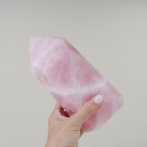 Large Rose Quartz Tower