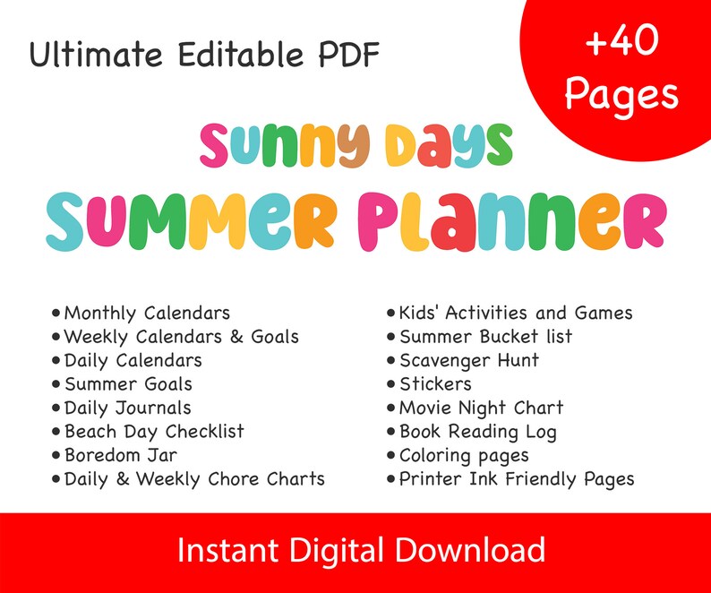 Enchanting Kids' Summer Planner
Customizable Printable Activities
Chore Chart for Kids
Printable Summer Calendars
Imaginative Summer Fun