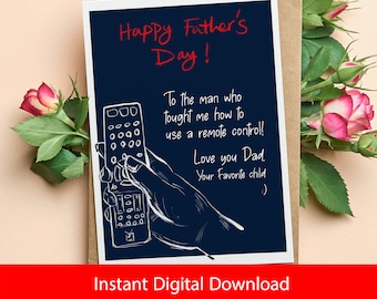 Hilarious Father's Day Printable Greeting Card, Gift For Dad, Instant Download, Funny Dad Joke Father's Day Gift, Happy Fathers Day Card