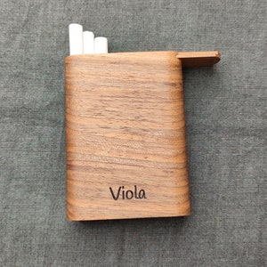 Regalo di San Valentino per lei, portasigarette per uomo, scatola di sigarette in legno, portasigarette, regalo personalizzato, regalo per fumatore,