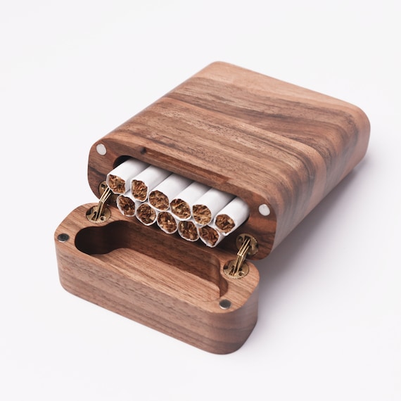 Cigarettes Case, Cigarettes Holder, Wood Cigarette Box, Wood Joint