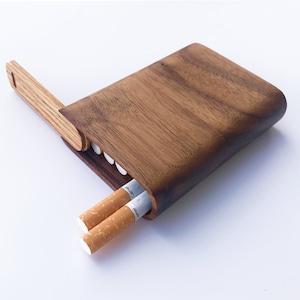 Portasigarette 100, regalo personalizzato, portasigarette in legno, regalo di San Valentino per lei, portasigarette personalizzato, scatola di sigarette in legno