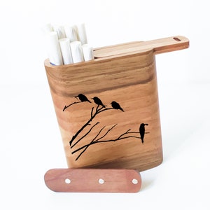 Portasigarette in legno personalizzato per donna, portasigarette, portasigarette, scatola per sigarette, regalo per fumatore, scatola per sigarette