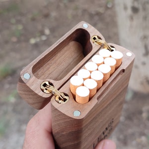Portasigarette personalizzato per uomo o donna, scatola di sigarette in legno, portasigarette personalizzato, portasigarette in legno, portasigarette, portasigarette