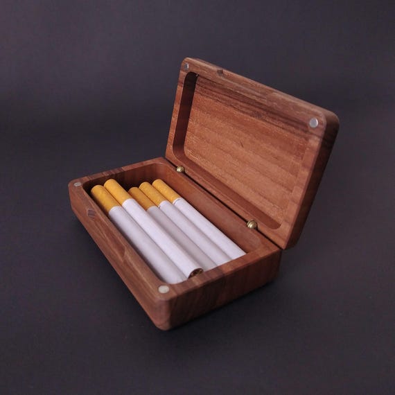 Personalized Cigarette Case : Wood Joint Box
