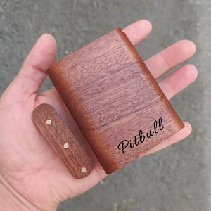 Portasigarette in legno, regalo di San Valentino per lui, regalo personalizzato, portasigarette personalizzato, regalo per fumatore, portasigarette in legno,