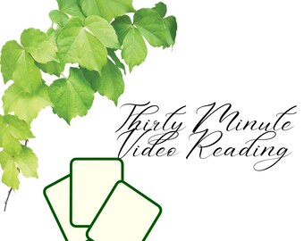 Thirty Minute Live Video Tarot Reading