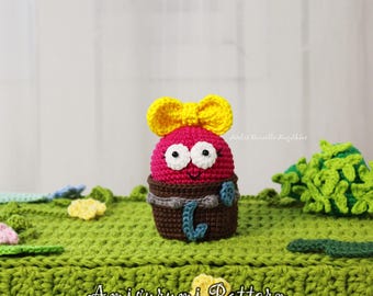 Plant Cute Frog Girl Amigurumi Crochet Pattern – PDF Digital Download (English)