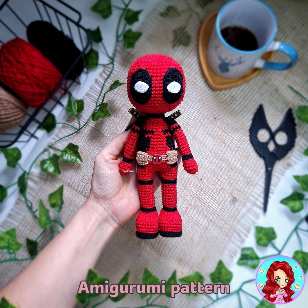 Big Deadpool Amigurumi Crochet Pattern – Digital PDF Fanart ...