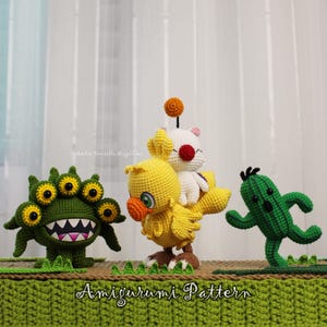 Chibi-Fantasy-Kreaturen-Amigurumi-Musterpaket – Digitales PDF (4 von Fans inspirierte Designs)