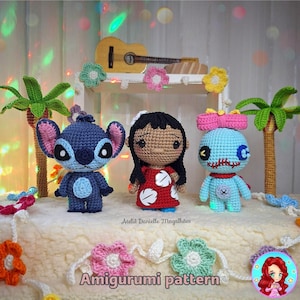 Blue Alien, Girl & Doll – Cute Amigurumi Trio Pattern (PDF)