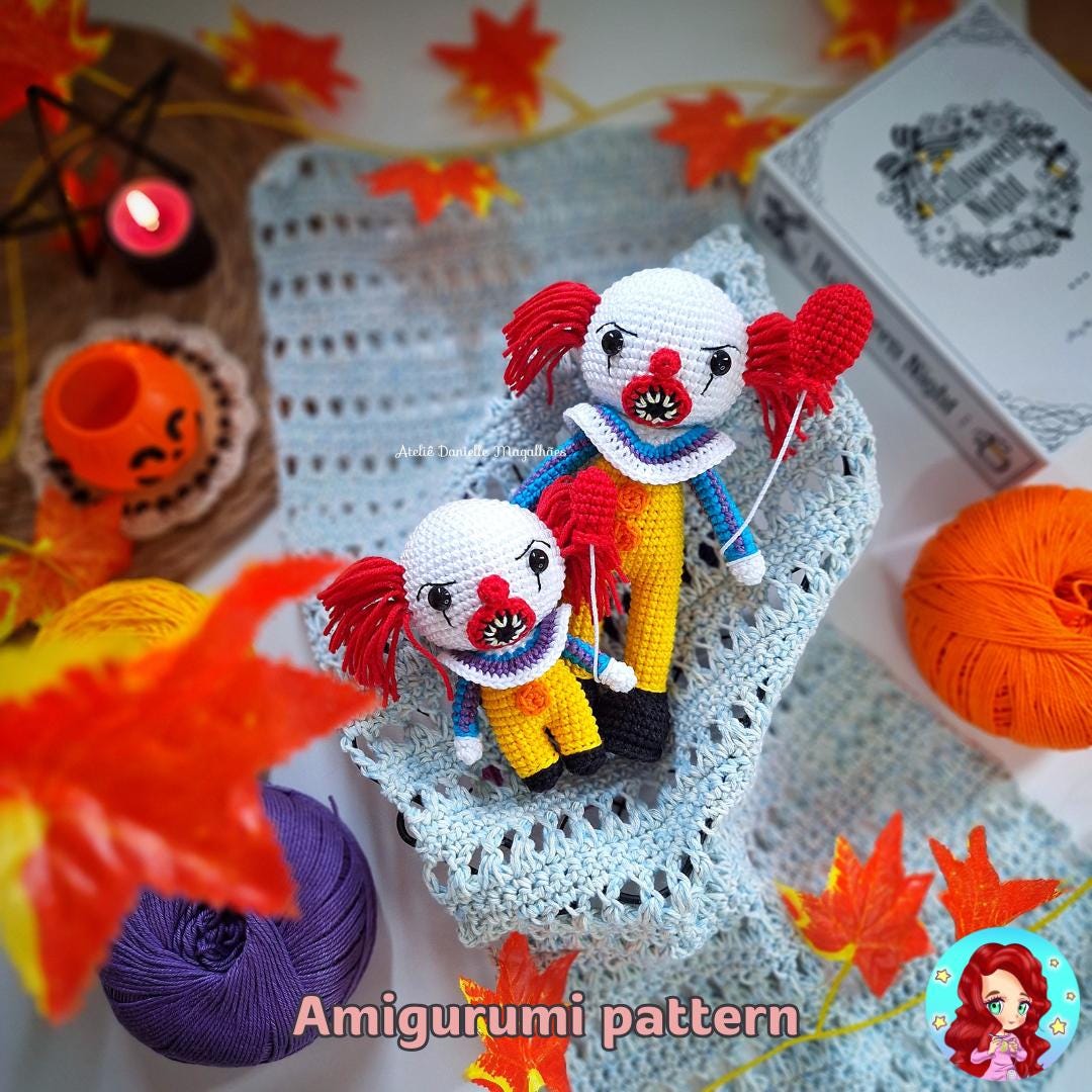 Creepy Clown Amigurumi Bundle