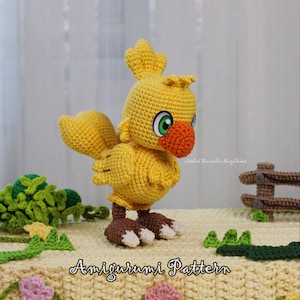 Kweh Bird Amigurumi Pattern – Final Fantasy-Inspired Chocobo Plush (PDF Pattern)