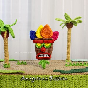 Mask Mayhem – Digital Amigurumi Pattern for Tribal Mask Companion (PDF Crochet Tutorial)