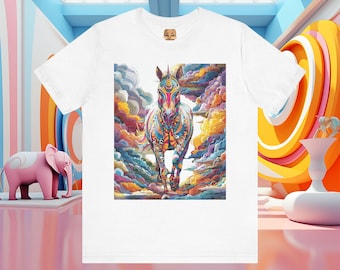 Colorful Unicorn T-Shirt | Rainbow Unicorn Tee, Magical Fantasy Shirt