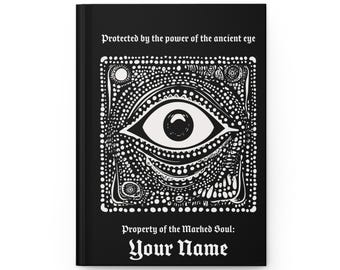 Evil Umbral Eye Hardcover Journal: Gothic Esoteric Notebook