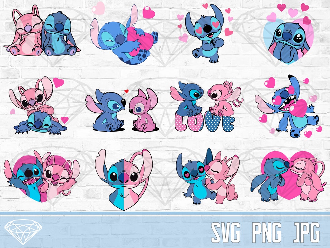 Stitch And Angel Sublimation Designs Png Graphic Design T  Lilo and stitch  drawings, Stitch drawing, Angel lilo and stitch